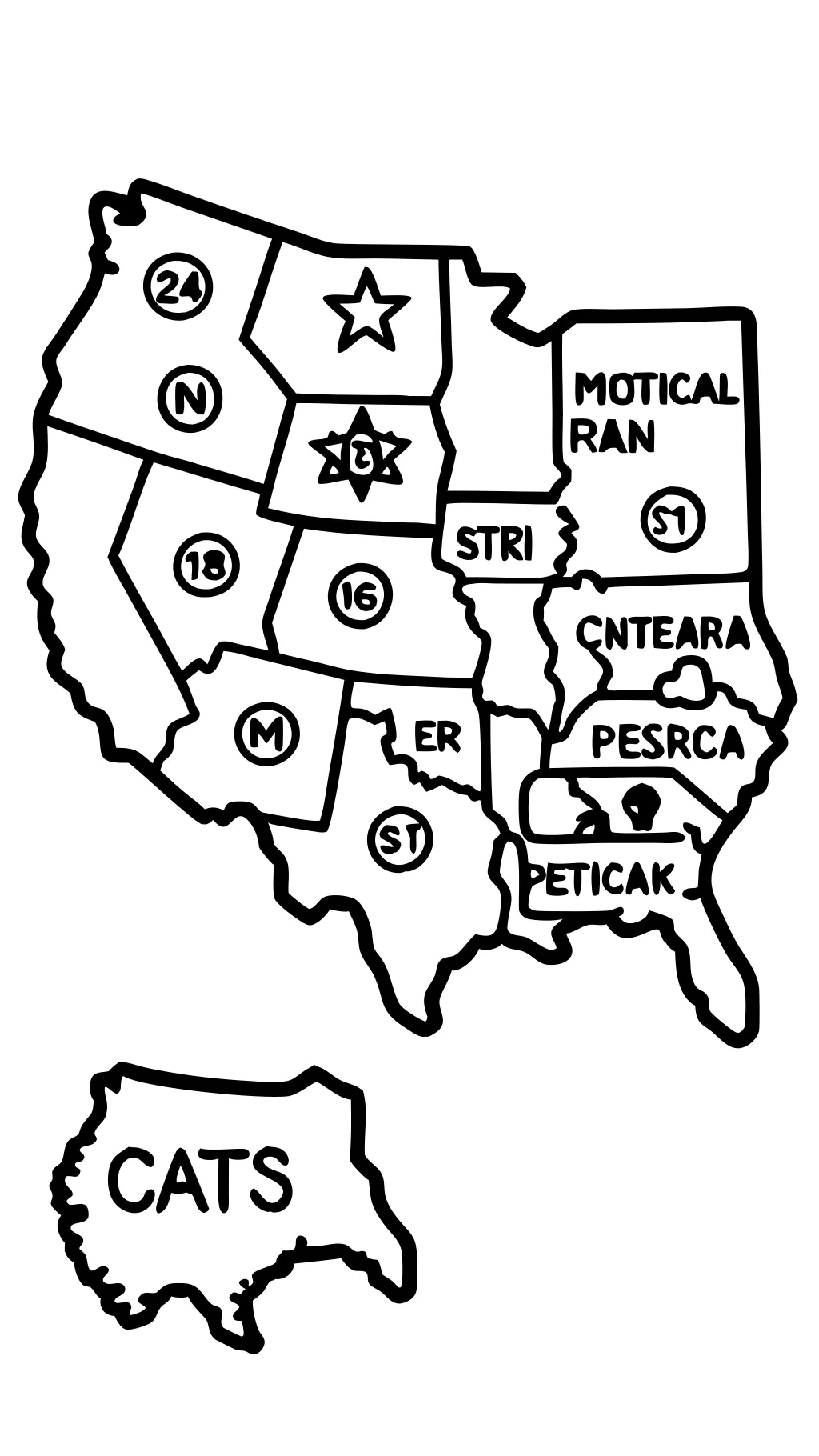 electoral map coloring page